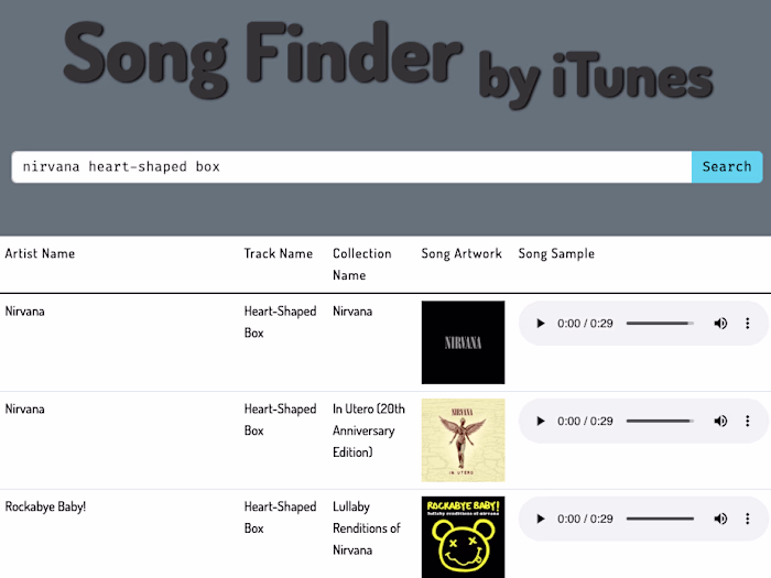 iTunes Song Finder 