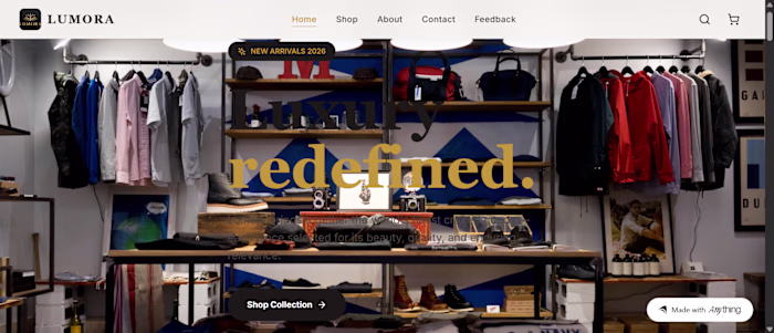 Lumora — Luxury E-Commerce Store