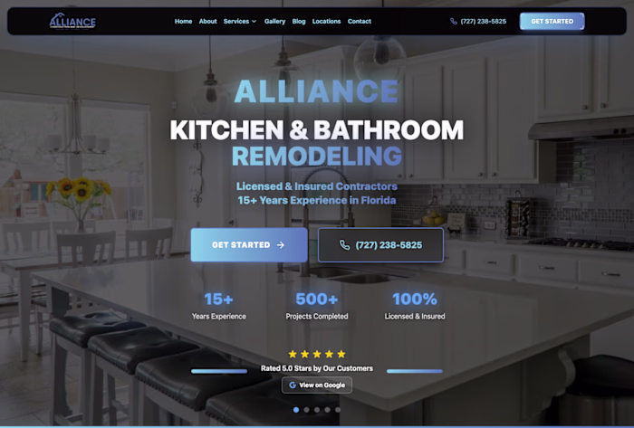 Kitchen & Bathroom Remodeling Website