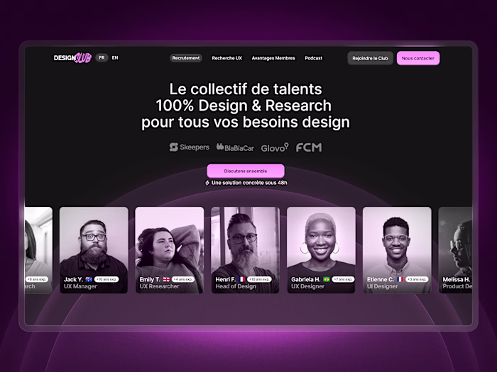 Design Club - Art Direction, Web Design & Webflow Development