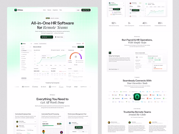 SaaS HR Software Landing Page Design💫 💬 What do you think ...
