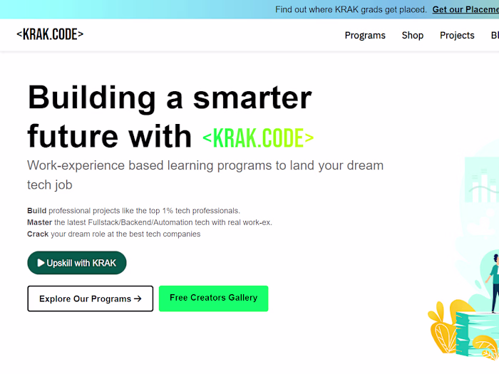 KRAK CODE - A Educational Website 