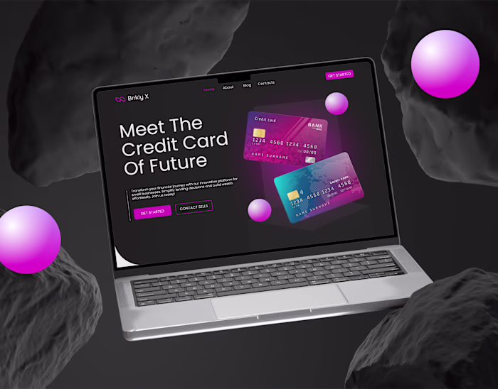 Finance Website Landing Page Design