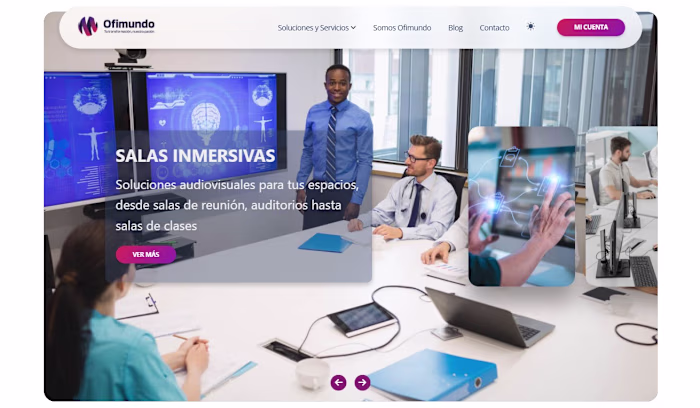 Corporate website redesign focused on