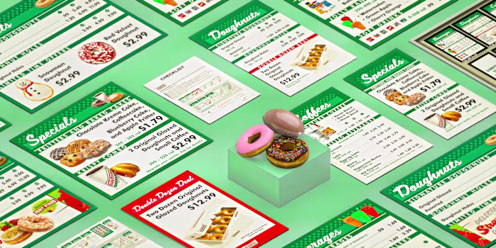 Krispy Kreme Menu Signage