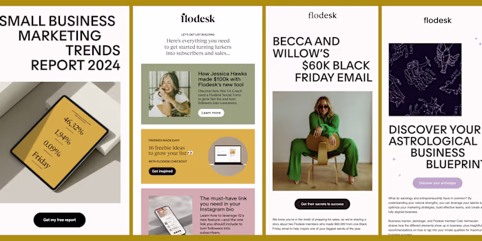 B2B Tech and SaaS | Email marketing for Flodesk