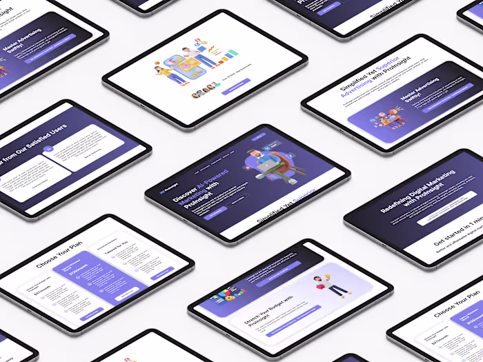 ProInsight AI Marketing Landing Page