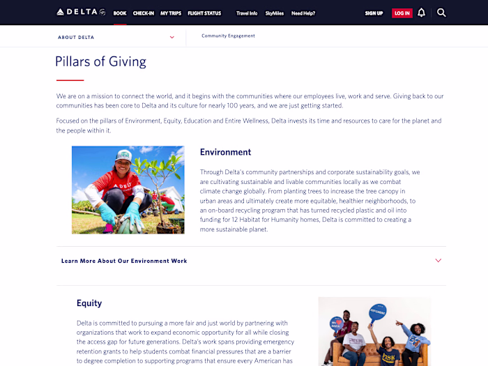 Delta in the Community – Webpage Refresh & Stakeholder Alignment
