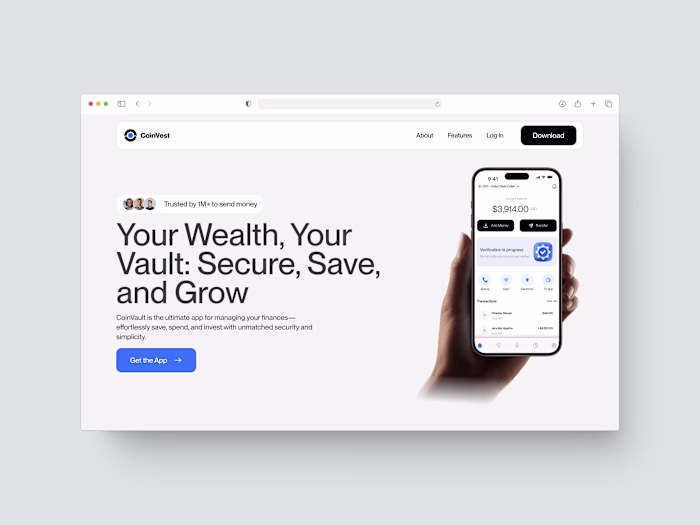 Development of Coinvest Fintech App