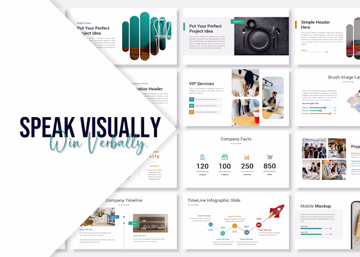 Modern Business PowerPoint Presentations with Infographics