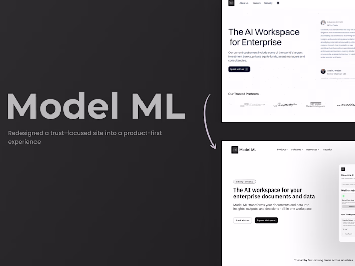 Model ML Homepage Redesign