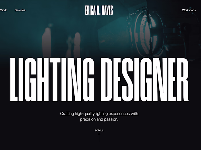 Webflow Customization: Concert Lighting Designer