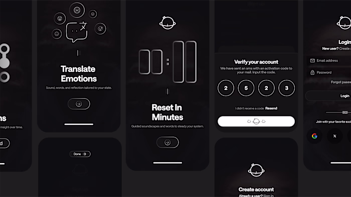A study in dark-mode interface