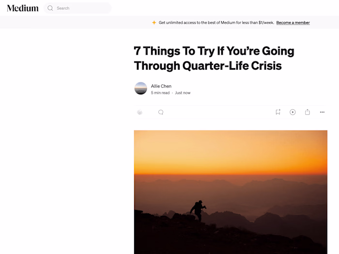 Getting Through Quarter-Life Crisis