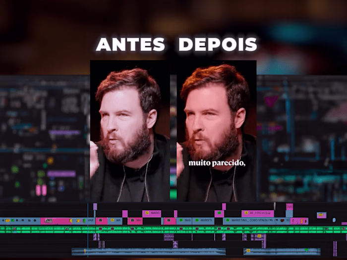 Pre & Post Comparison - Podcast Edit for Social Midia