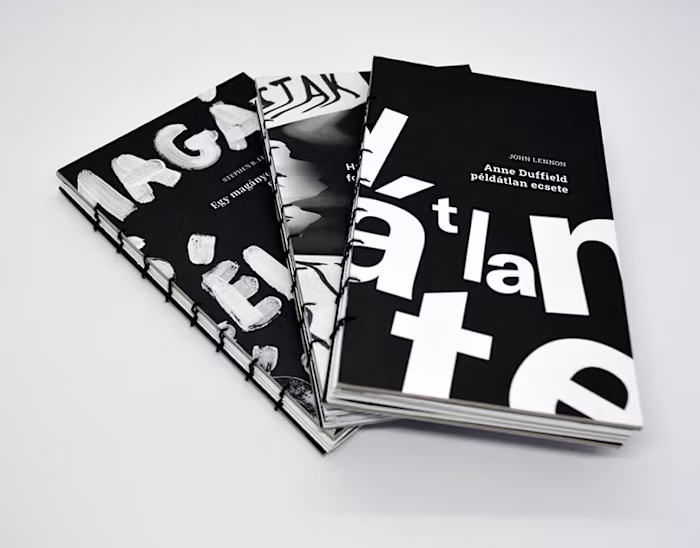 Experimental typography book series on Behance