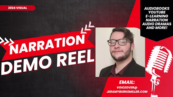 Narration Demo 2024 Jeramy Burke-Miller (Voice Acting/Voice Ove…