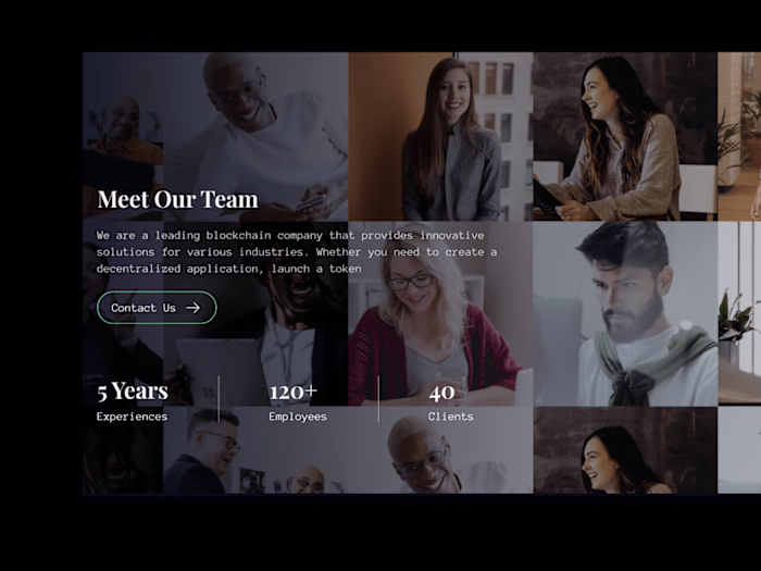 Blockleap - Framer website for blockchain company