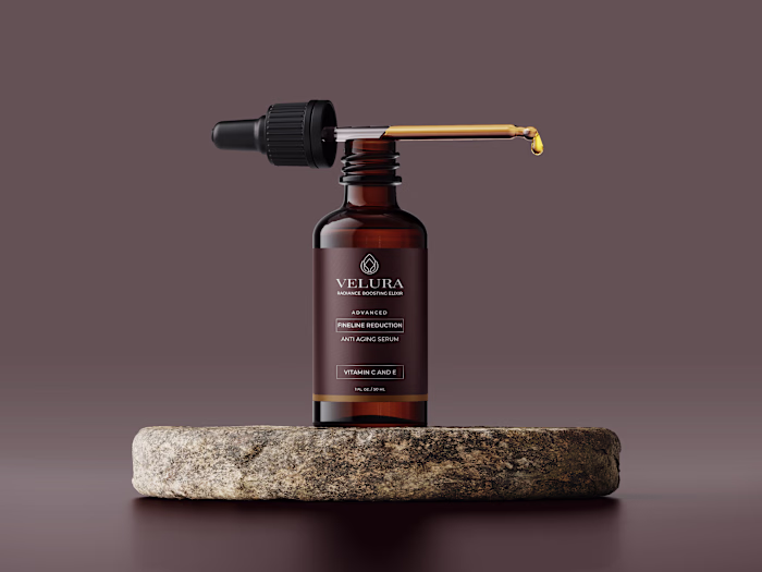 Label design | Cosmetics | Serum Packaging design