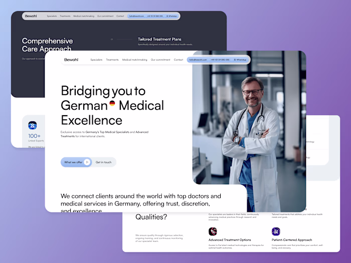 Bewohl Medical Website Design and Framer Development