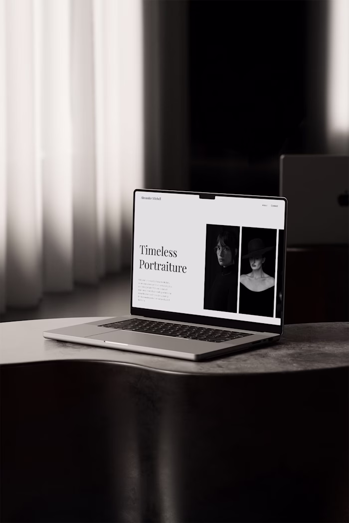 Exclusive Bold: Squarespace Portfolio Website