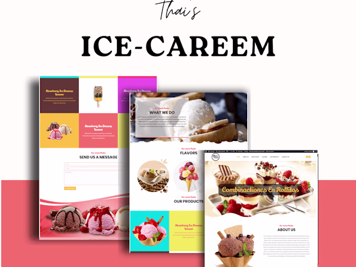 Responsive WordPress Website Design For Ice-cream Polar