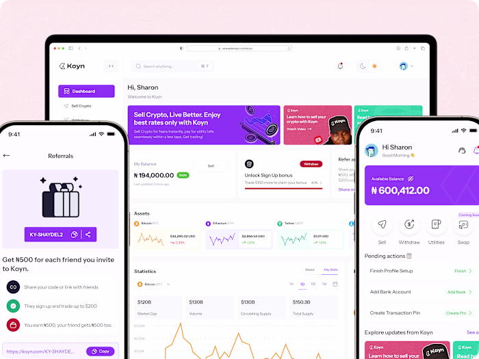Redesigning Koyn: Smooth Crypto-to-Naira Transactions