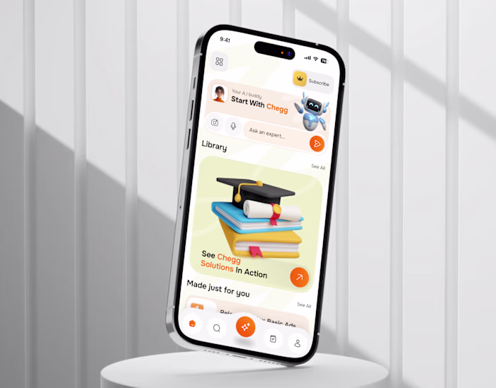 AI Education App UI —