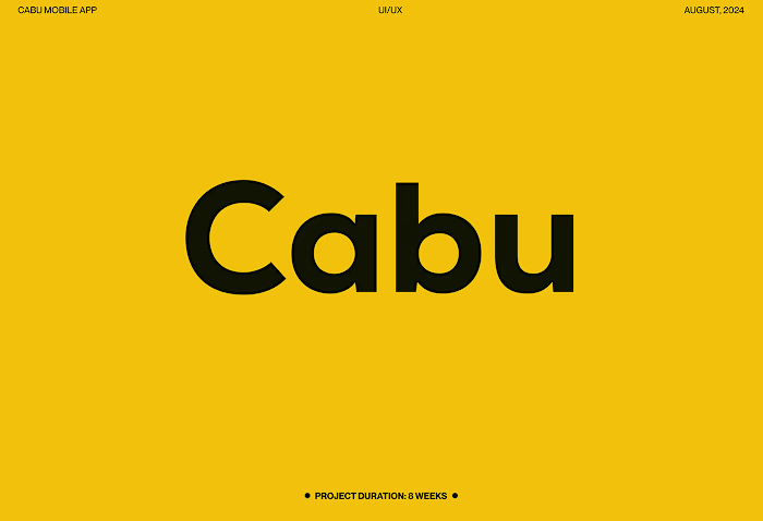Cabu hailing app Case study :: Behance