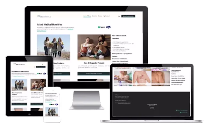 e-commerce website for a rehabilitation therapist