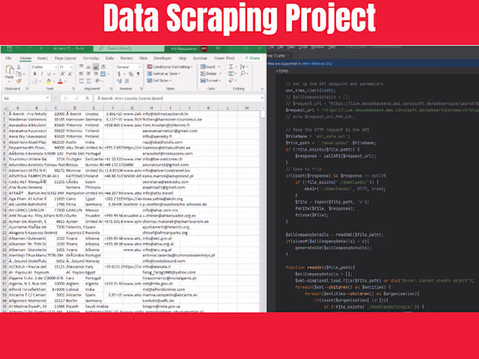 Data Scraping from Website