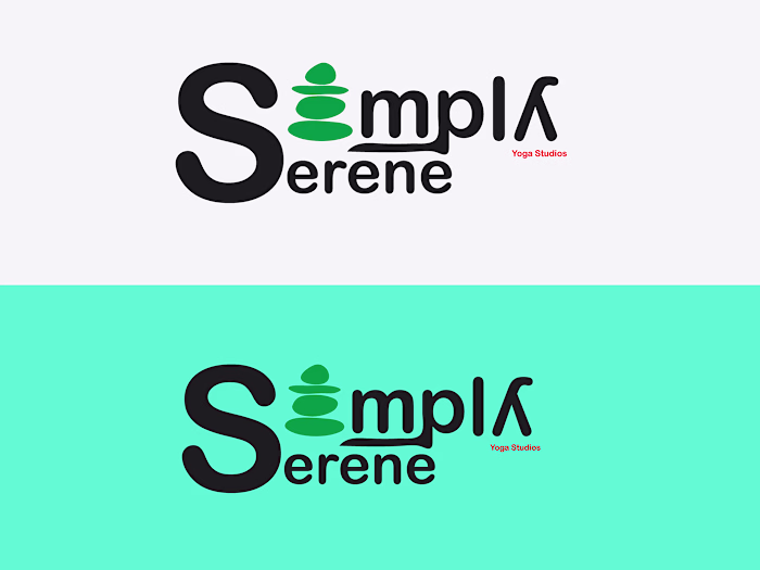 Typographic /Imagery Logo Design for a Yoga Studio 