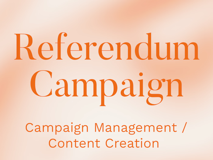 Campaign Management - University Referendum 