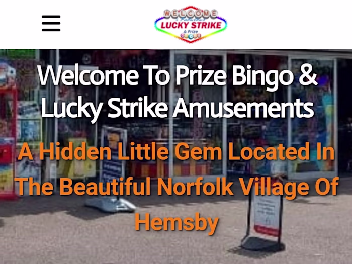 Prize Bingo & Arcade Infopage
