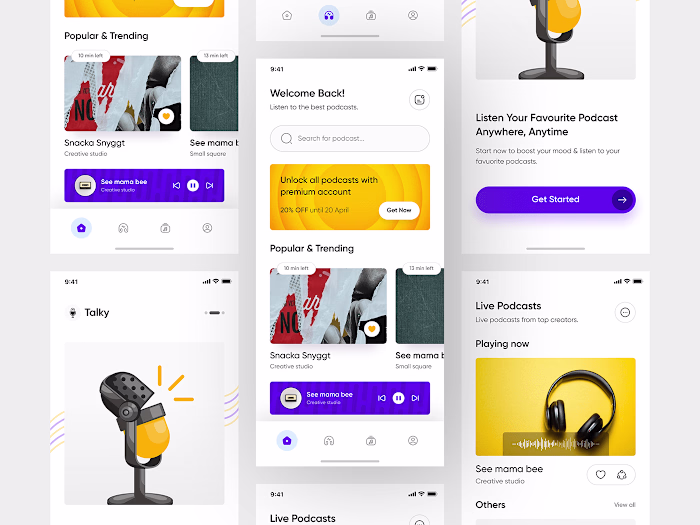 Podcast App Design