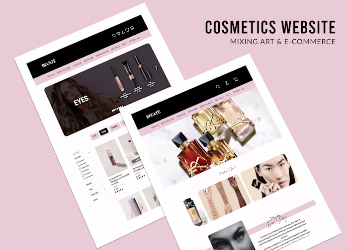 Beaute Website Design on Behance