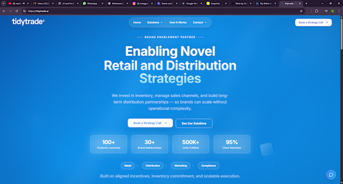 TidyTrade Website Build