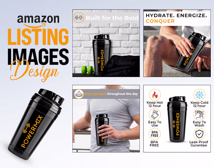 Protein Shaker Bottle