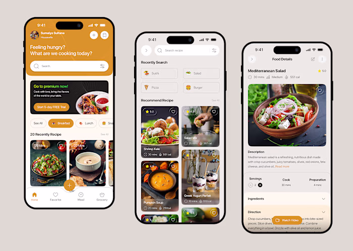 CookBook Recipe- Mobile App Design