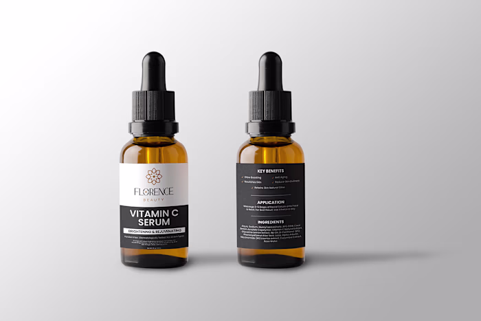 Vitamin C Serum Label Design