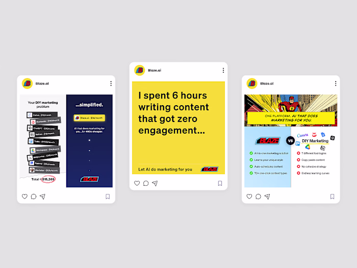 Paid media designs I recently created for a client. I’ll be ...