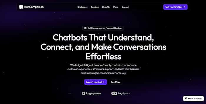 Bot Companion Website