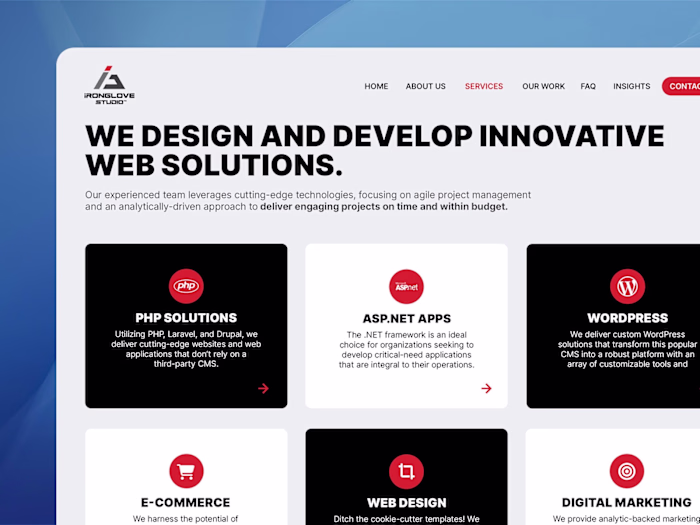 IronGlove Studio Web Design