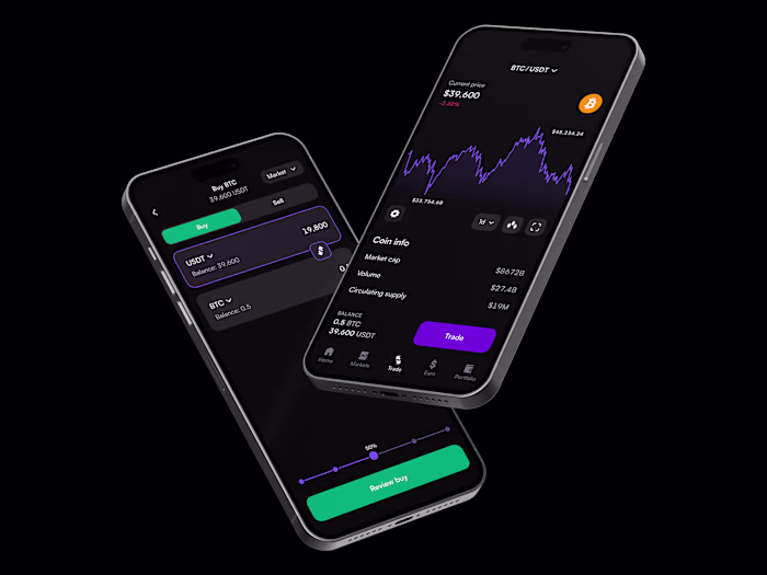 Crypto trading app