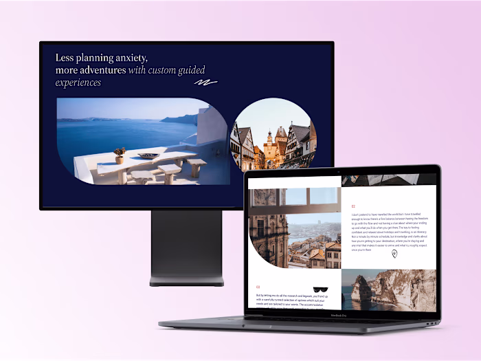 Travel planner personal website