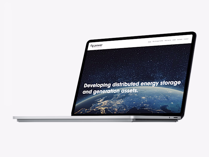 Website creation for a battery storage business
