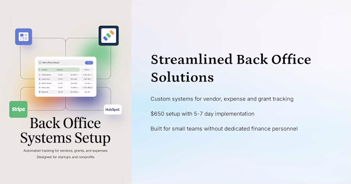 Streamlined Back Office Solutions