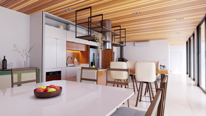 Row concept living space