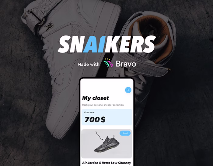 Snaikers app: Logo, Branding & UI/UX design