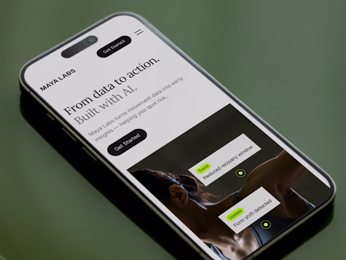 Maya Labs Framer Template Development